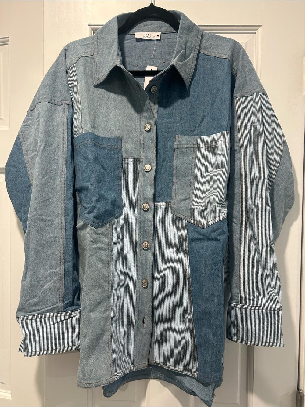 TALULAH Patchwork Shacket - Picture 3 of 6